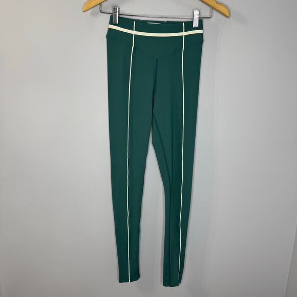 Yellow The Label Colby Contour Leggings Green High Rise Women's S - Picture 1 of 11